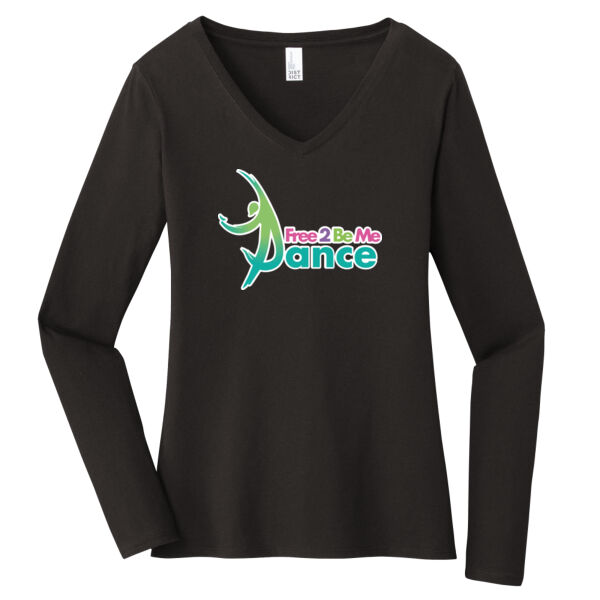 F2BMD L/S Tee - Ladies V Neck Thumbnail